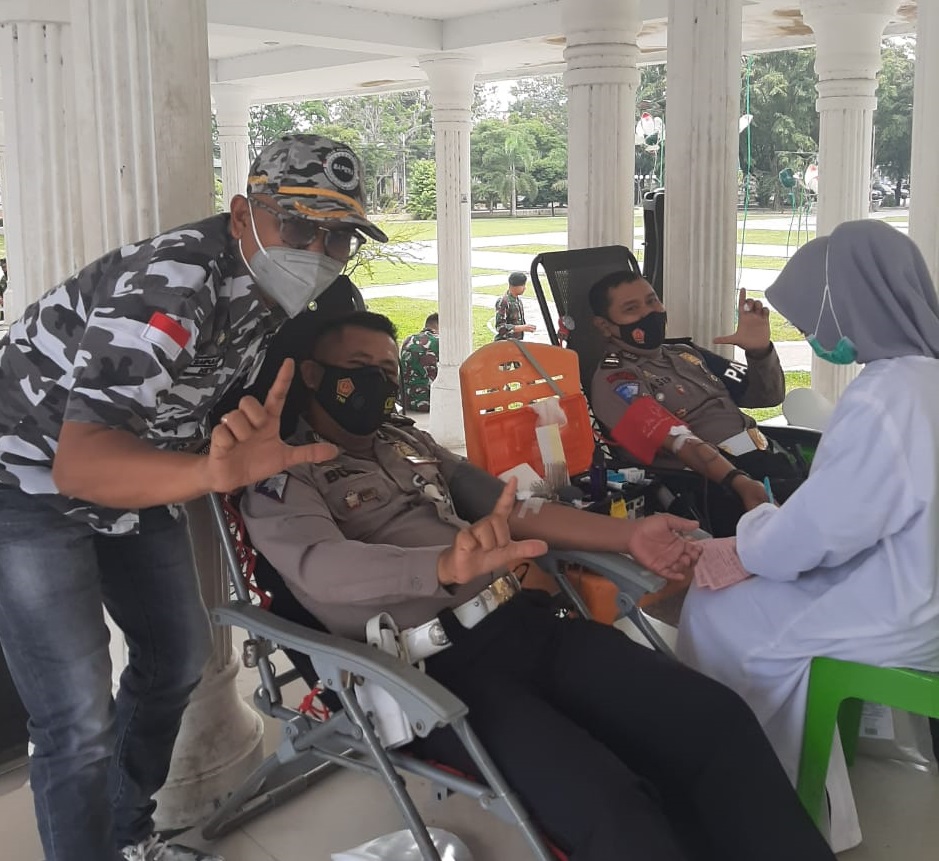 ” Chief Police Traffic Department of Langsa City, Did Blood Donation”