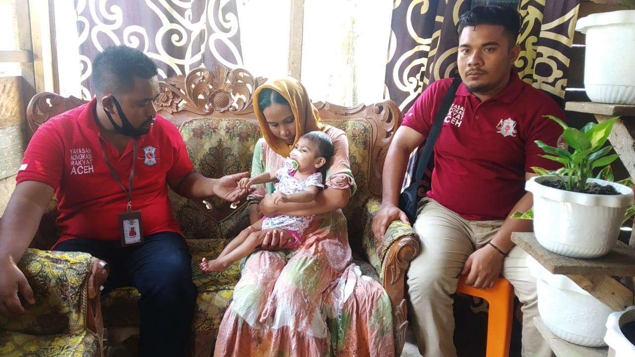 Haji Uma dan YARA Bantu Aqila, Balita Penderita Gizi Buruk Asal Aceh Utara